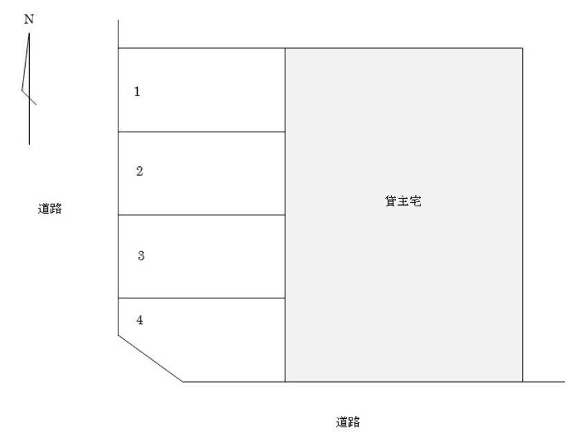 FK菊井2丁目Hパーキングの駐車配置図