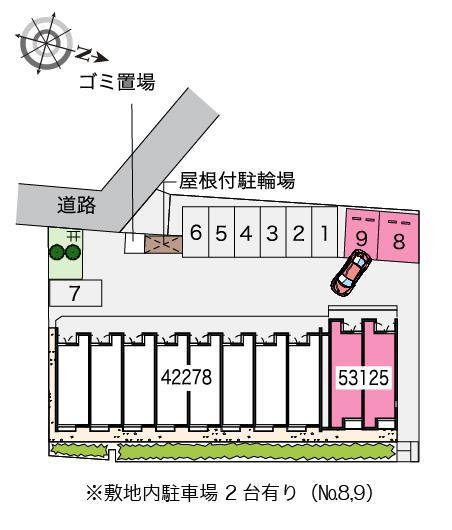 フィロ　前沢宿Ⅱ(53125)の駐車配置図