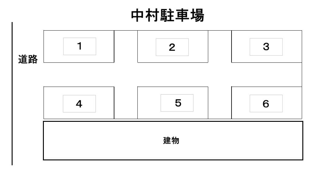 中村駐車場の駐車配置図