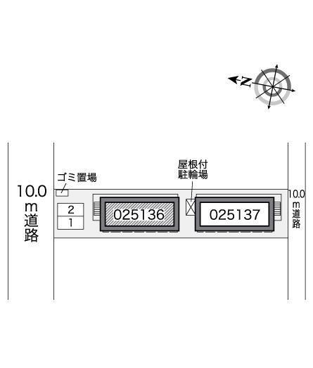 Ｅａｒｌｇｒｅｙ(25136)の駐車配置図