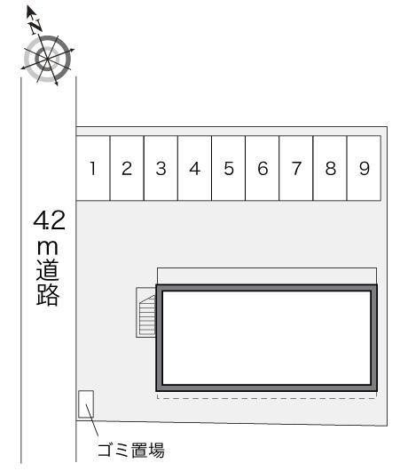 長尾(21817)の駐車配置図