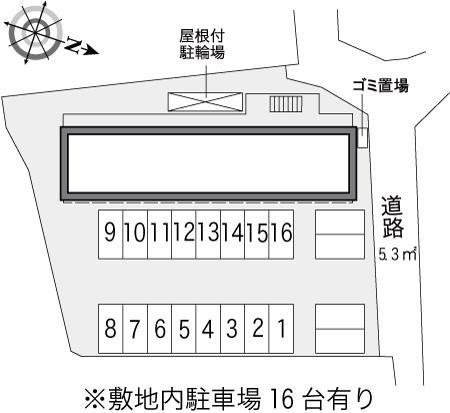 ラポール深井(26353)の駐車配置図