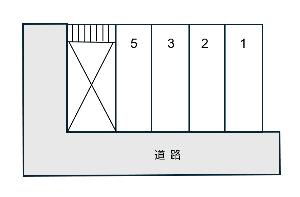 中原一丁目駐車場の駐車配置図