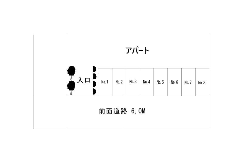 東船橋4丁目駐車場の駐車配置図