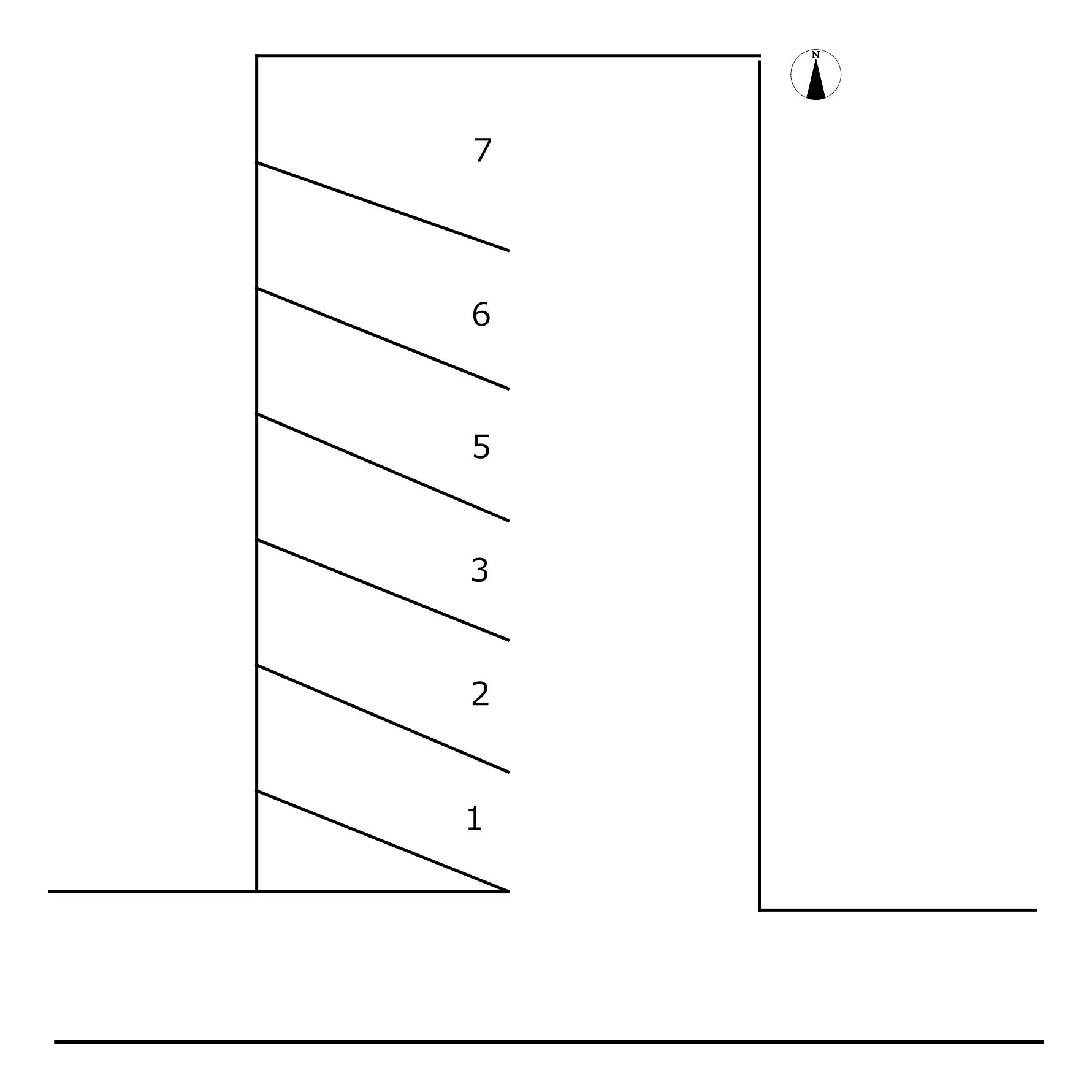 572比々野町９番駐車場の駐車配置図