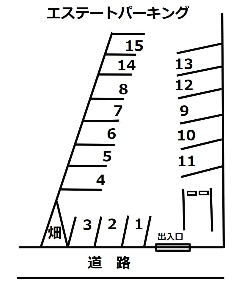 エステートパーキングの駐車配置図