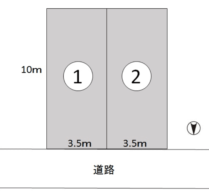 長島２丁目津幡駐車場の駐車配置図