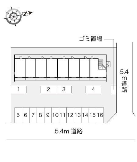 エクセル(11181)の駐車配置図