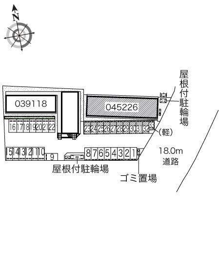 白亜パレス(45226)の駐車配置図