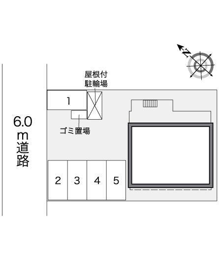 ソレイユ富木(27744)の駐車配置図