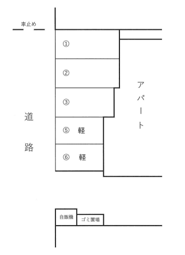 moi真砂駐車場の駐車配置図