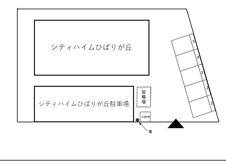 三原駐車場の駐車配置図