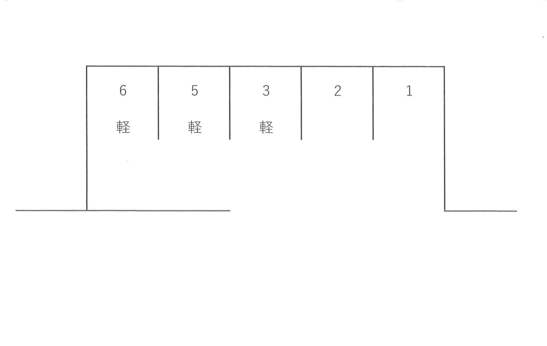 パーキング下馬寄の駐車配置図