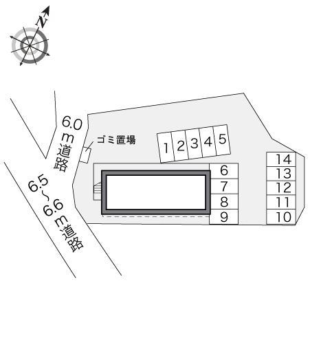 東和田(20143)の駐車配置図