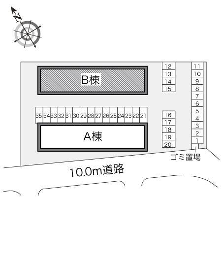 テツ弐番館(18153)の駐車配置図