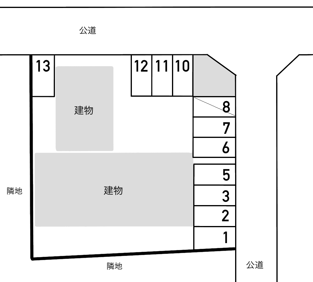 セントラルヴィレッジの駐車配置図