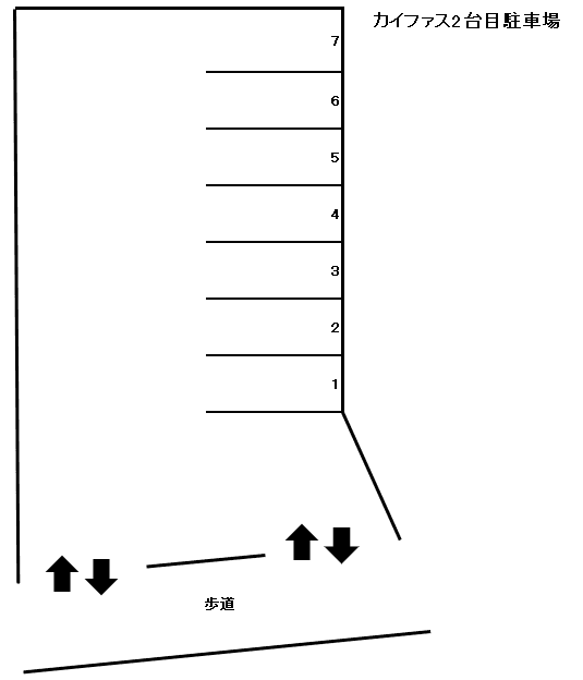 カイファス駐車場の駐車配置図