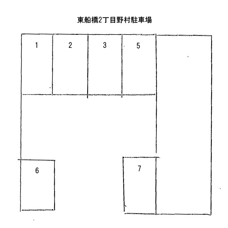 東船橋２野村駐車場の駐車配置図