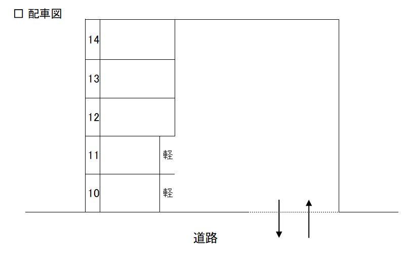 Ｍパーク春日町の駐車配置図