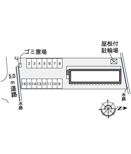 フルールエルテライ(30020)の駐車配置図