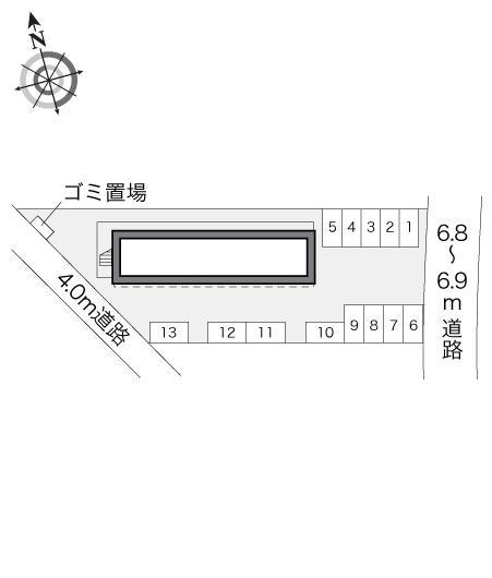 カネエーズ柳橋(17394)の駐車配置図