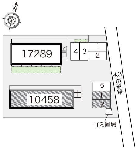 ＳｏｕｔｈＣｏｕｒｔ(10458)の駐車配置図