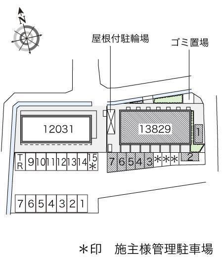 ＫＩＨＡＲＡＰａｒｔⅡ(13829)の駐車配置図