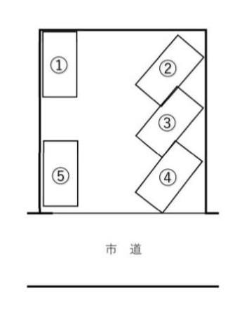 友宗駐車場の駐車配置図