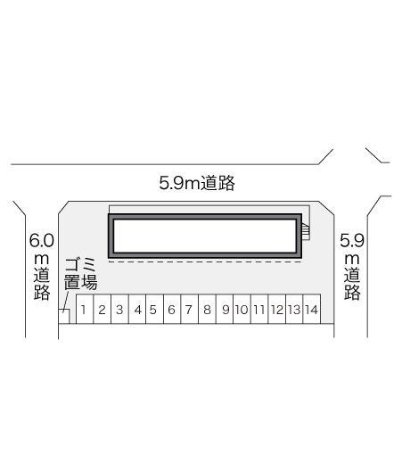 みらい(16738)の駐車配置図