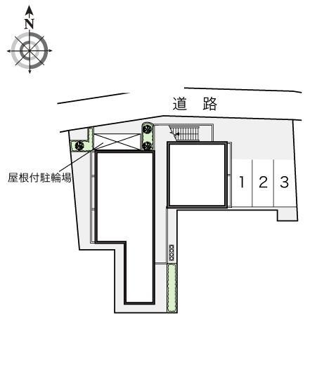 ヴィレッジ(16619)の駐車配置図