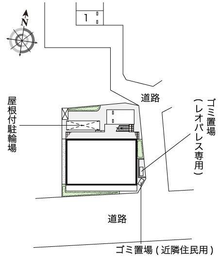 サンハイム(54169)　敷地外駐車場の駐車配置図