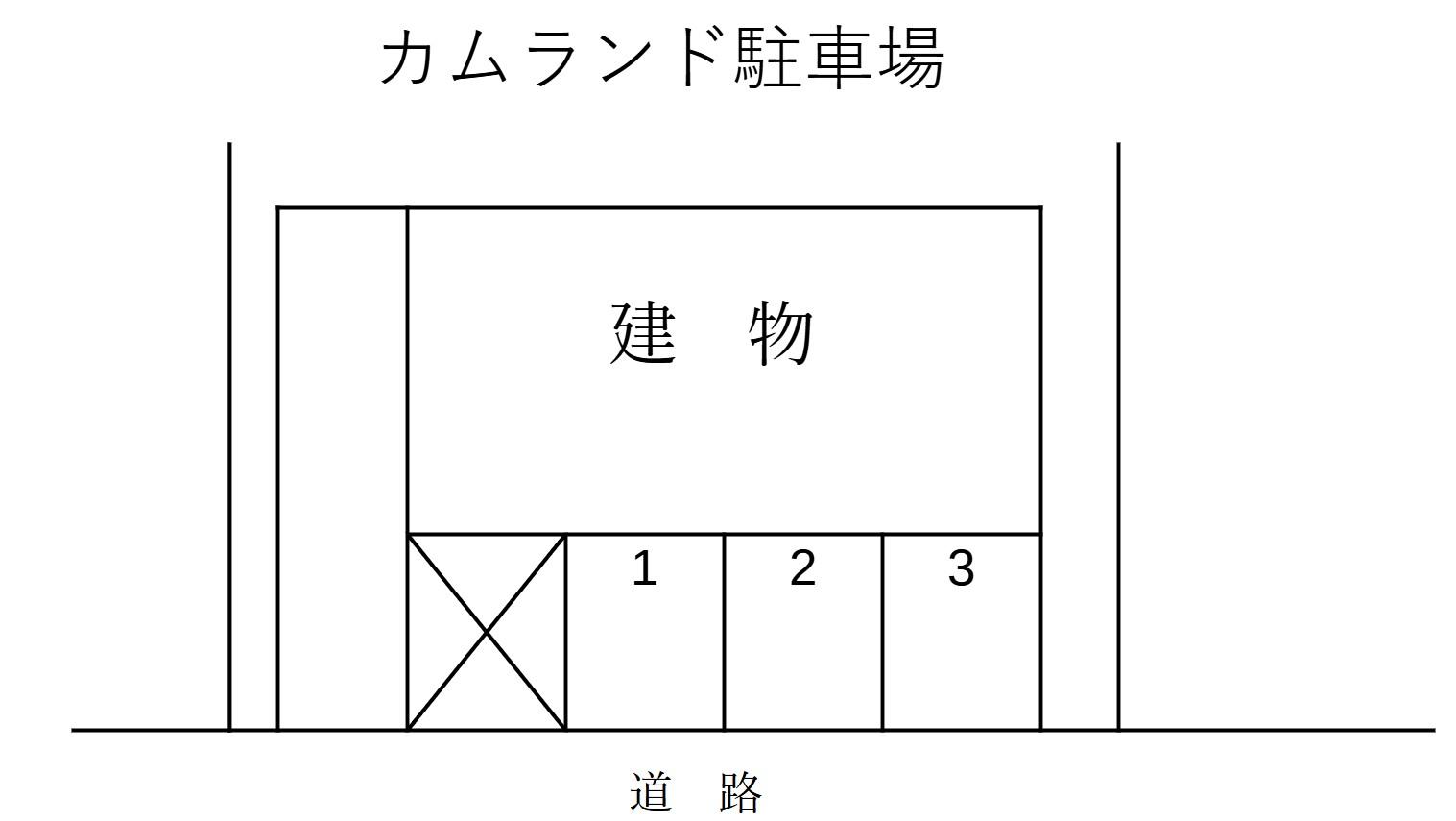 カムランド駐車場の駐車配置図