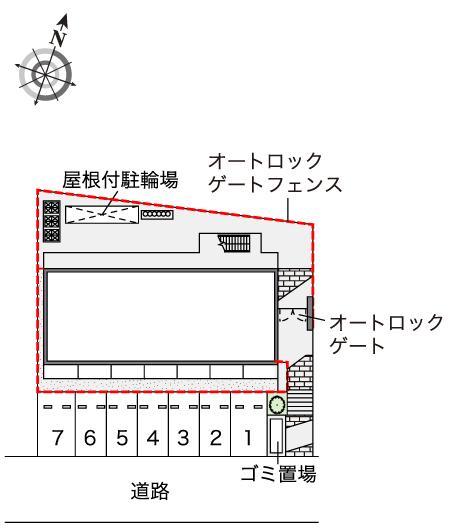 新鎌ケ谷ＫＩＹＯＴＡ(43867)の駐車配置図