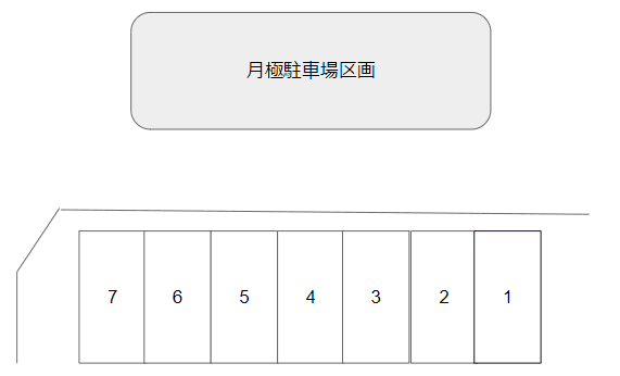 Ciel bleu 月極駐車場の駐車配置図