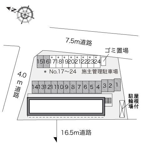 ハーツフィールド(31500)の駐車配置図