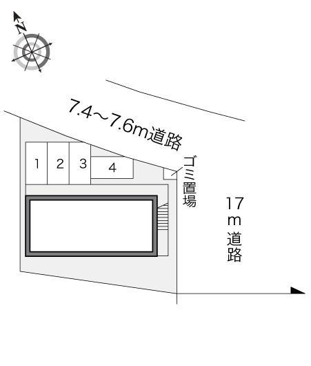 カメリア(13574)の駐車配置図