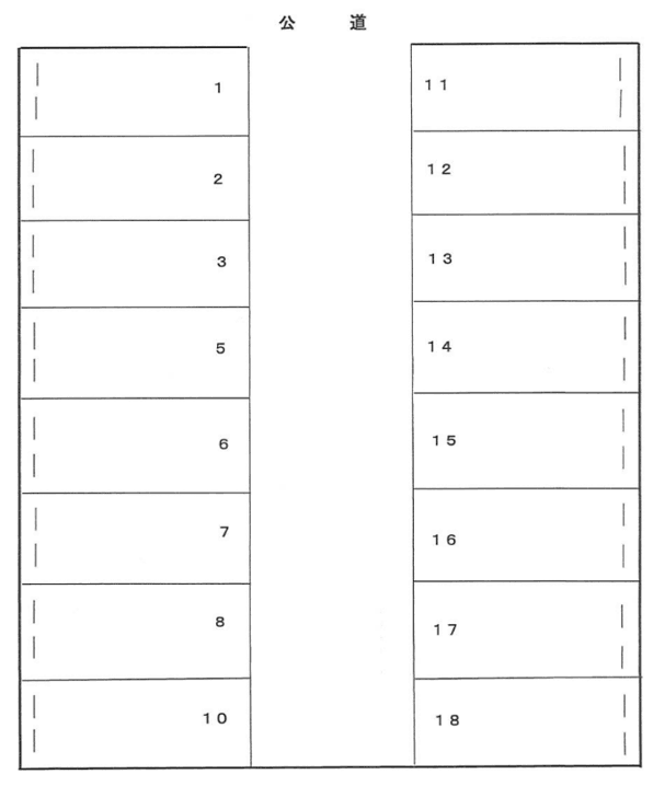 １０４の駐車配置図