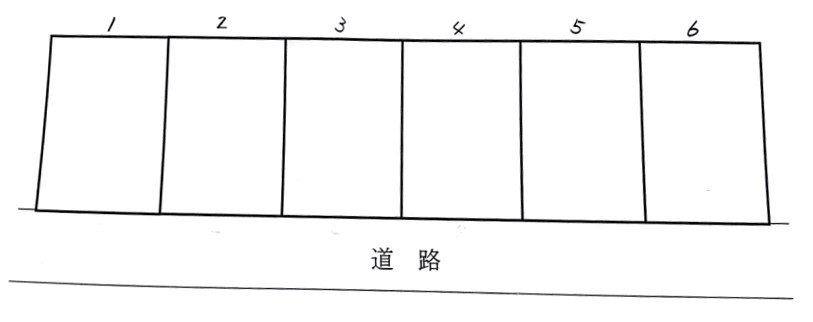 千葉駐車場の駐車配置図