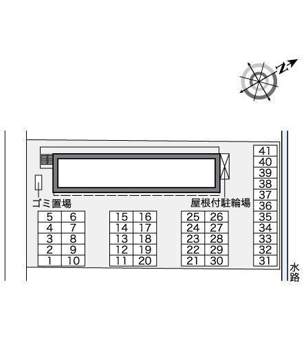 ゆうなぎ(38418)の駐車配置図