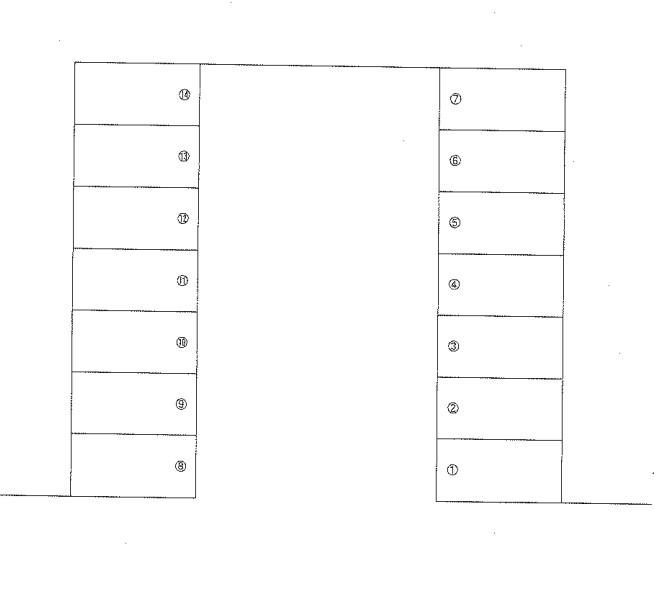 細井駐車場の駐車配置図
