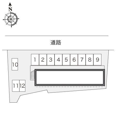 甚目寺１(18736)の駐車配置図