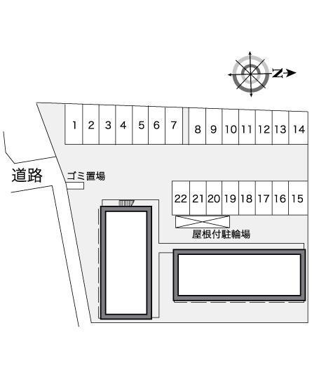 ペイサージュ北島(25823)の駐車配置図