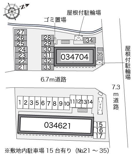 メイセイ　Ⅱ(34704)の駐車配置図
