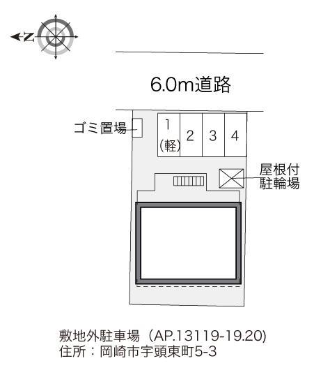 コモダ宇頭(33914)の駐車配置図