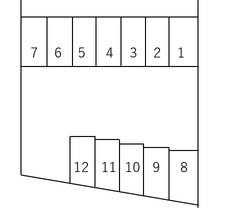 新瑞パーキングの駐車配置図