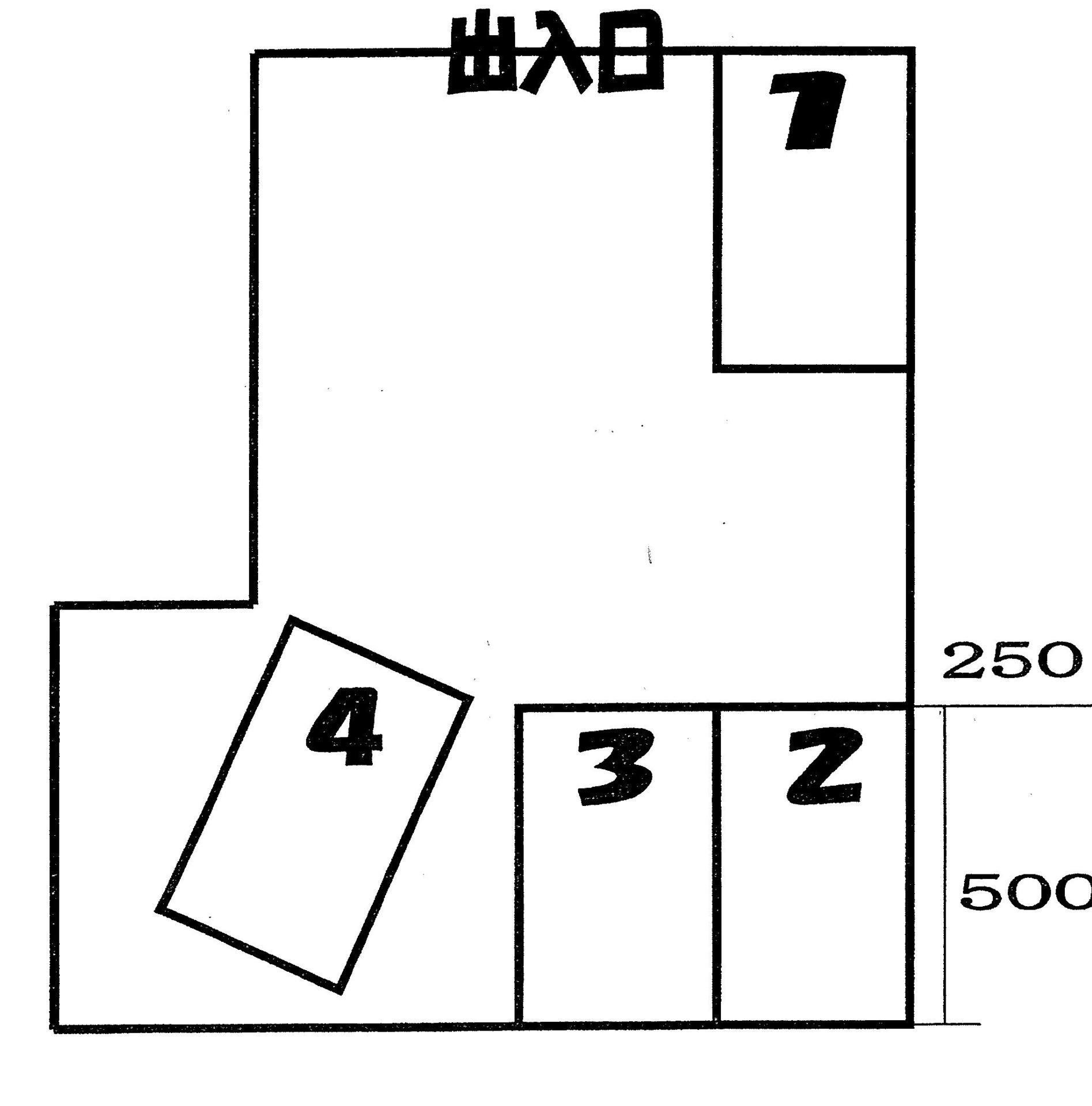 ジョイフル西神原パーキングの駐車配置図