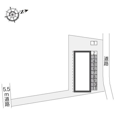 メゾネット(14034)の駐車配置図