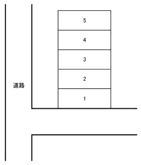向小金２丁目駐車場の駐車配置図