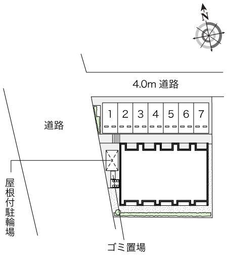 Ｋ　ひかりⅡ(54477)の駐車配置図