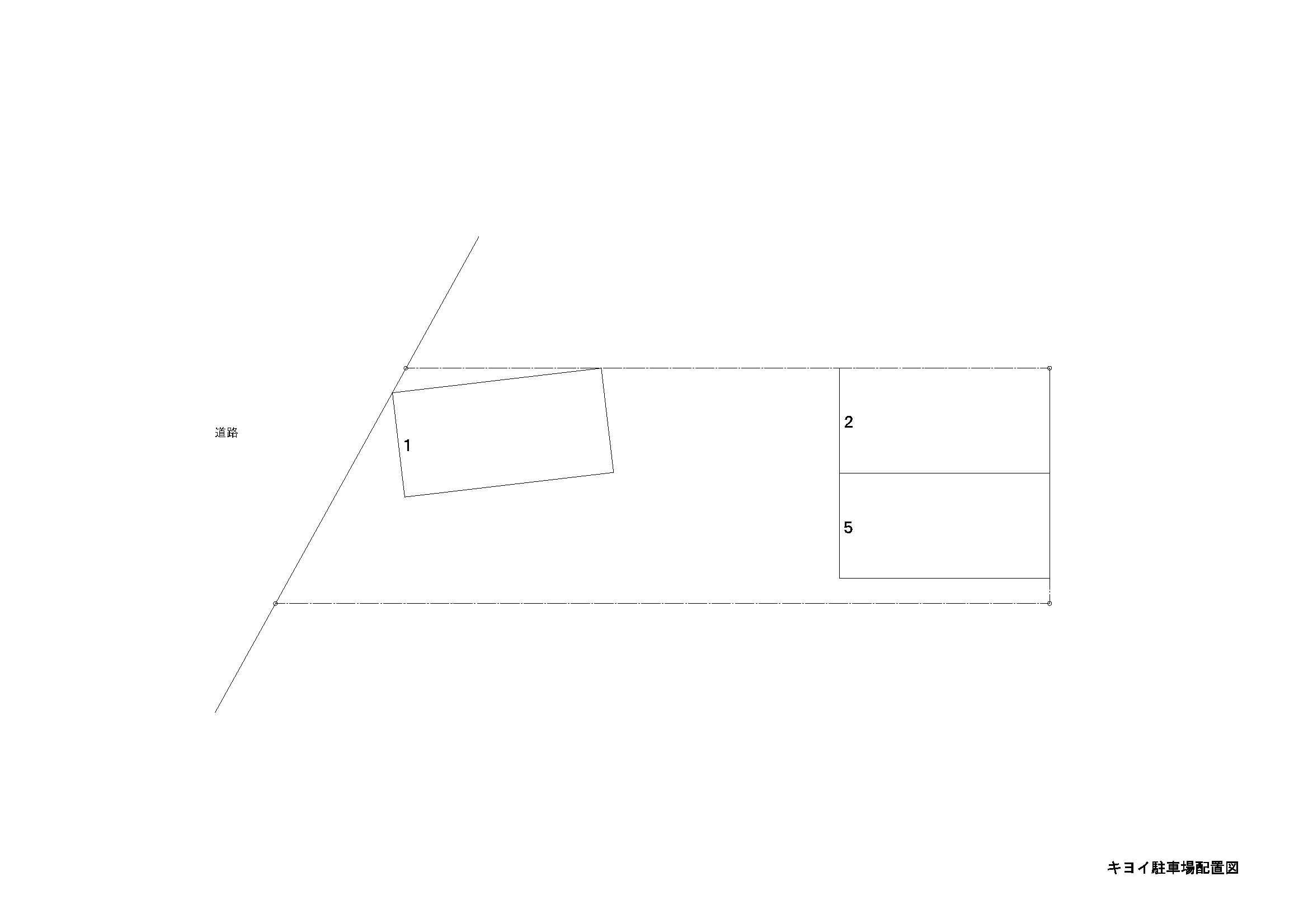 キヨイ駐車場の駐車配置図